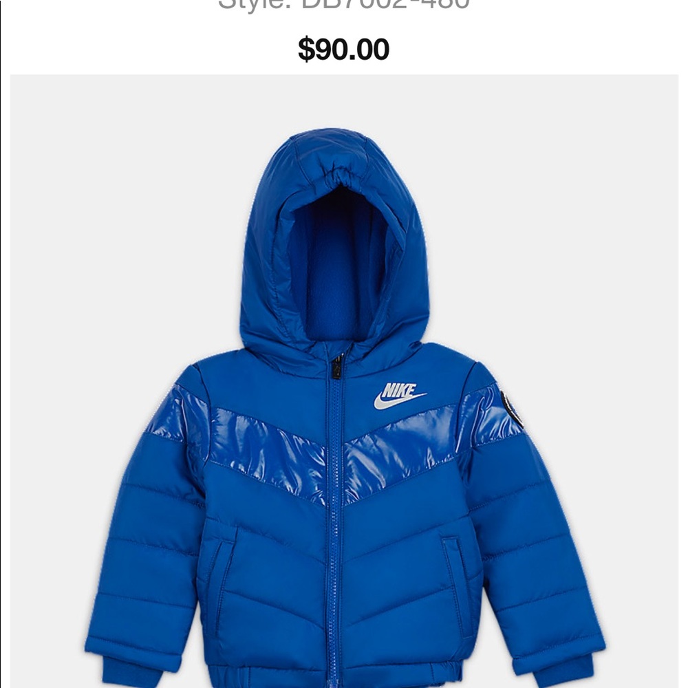 Nike kids puffer coat- 18 months